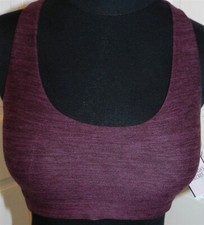 Sports Bra Dark Purple Strappy-Back Victorias Secret PINK sz Small New