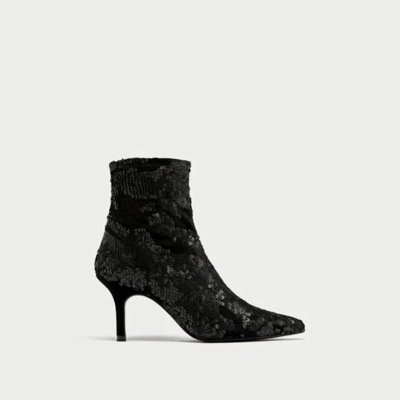 Zara clearance sequin boots