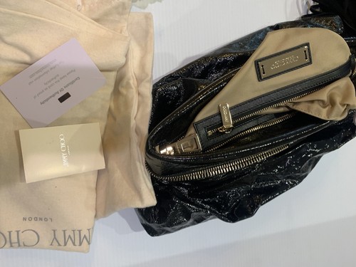 Bolso de Cuero Patente Jimmy Choo Lulu Crush NUEVO - Imagen 10 de 10