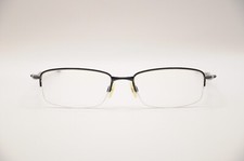 OAKLEY CLUBFACE OX3102-0154 RECTANGLE HALF RIM EYEGLASS FRAMES BLACK 143MM USED 