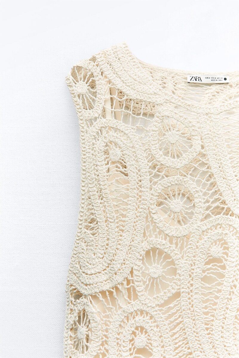 Zara ASYMMETRIC CROCHET TOP SZ S 2712/483 | eBay Zara ASYMMETRIC CROCHET TOP SZ S 2712/483 | eBay