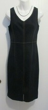 Express Stretch Black Sleeveless, V-Neck, Sheath Sz 5/6 Dress #703