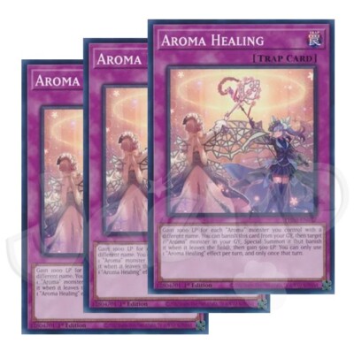 Yugioh - Aroma Healing x 3 PHNI - 1st Edition NM - Free Holographic Card |  eBay