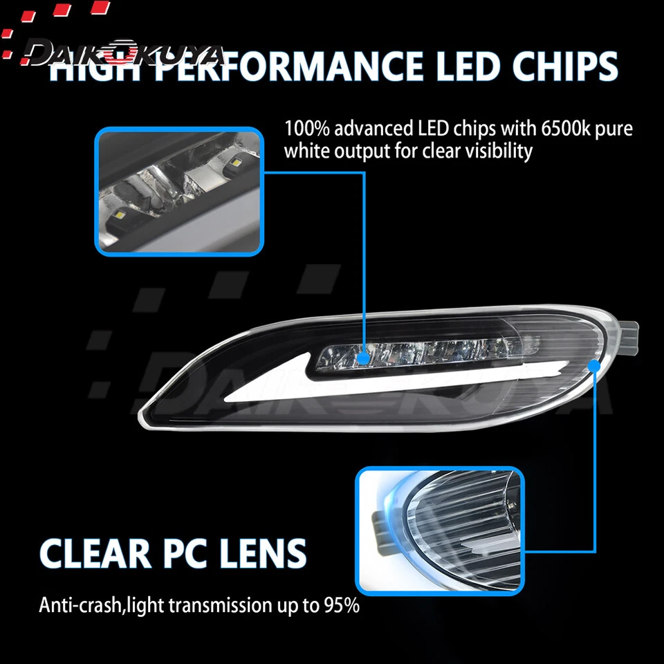 Luces antiniebla LED + DRL para Toyota Camry 2002-2004/Corolla 2005-2008/Solara 2002-2003 Foto 4 de 4