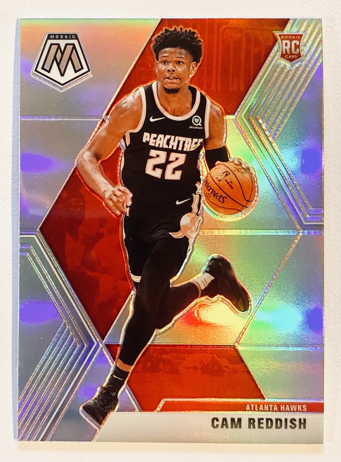2019-20 Mosaic Cam Reddish Silver Holo Prizm Refractor Rookie SP RC #241 Lakers