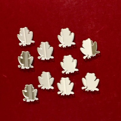 Pack of Flower Craft Scrapbook Card Embellishment Wedding Decor Acrylic Mirror