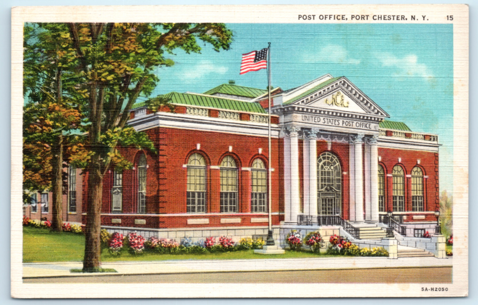 Port Chester New York NY Post Office Vintage Postcard Postal History eBay