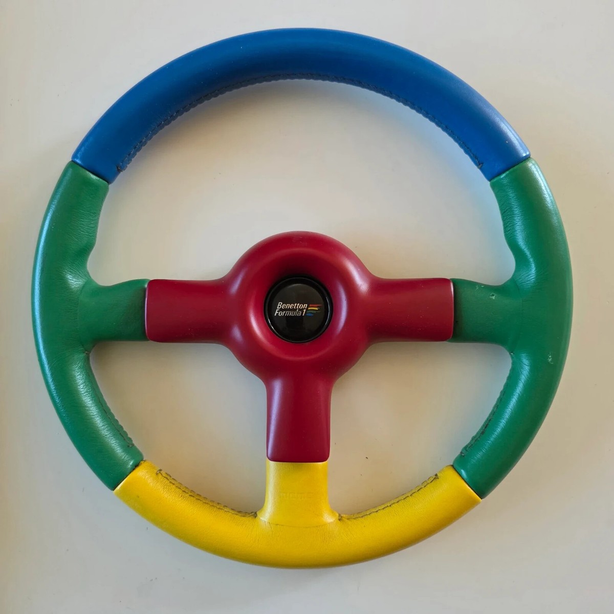 ✓ Original Momo Benetton F1 Multicolor Steering Wheel FREE