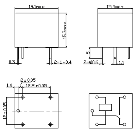 SRD-48VDC-SL-C Relay General Purpose SPDT 10A 48VDC Coil - Picture 2 of 6