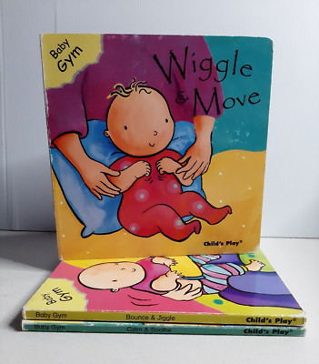 Baby Gym by Child's Play 3 x lot Calm & Soothe, Bounce & Jiggle, Wiggle & Move