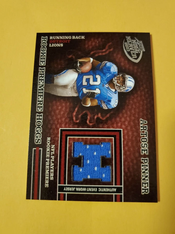 2003 Playoff Hogg Heaven /750 Artose Pinner #217 Rookie Detroit Lions - Image 2 of 4