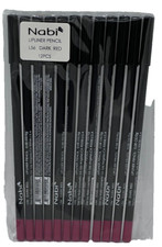 NABI LIPLINER PENCIL, L56 DARK RED, 12 PCS 7.5" LONG -FREE SHIPPING