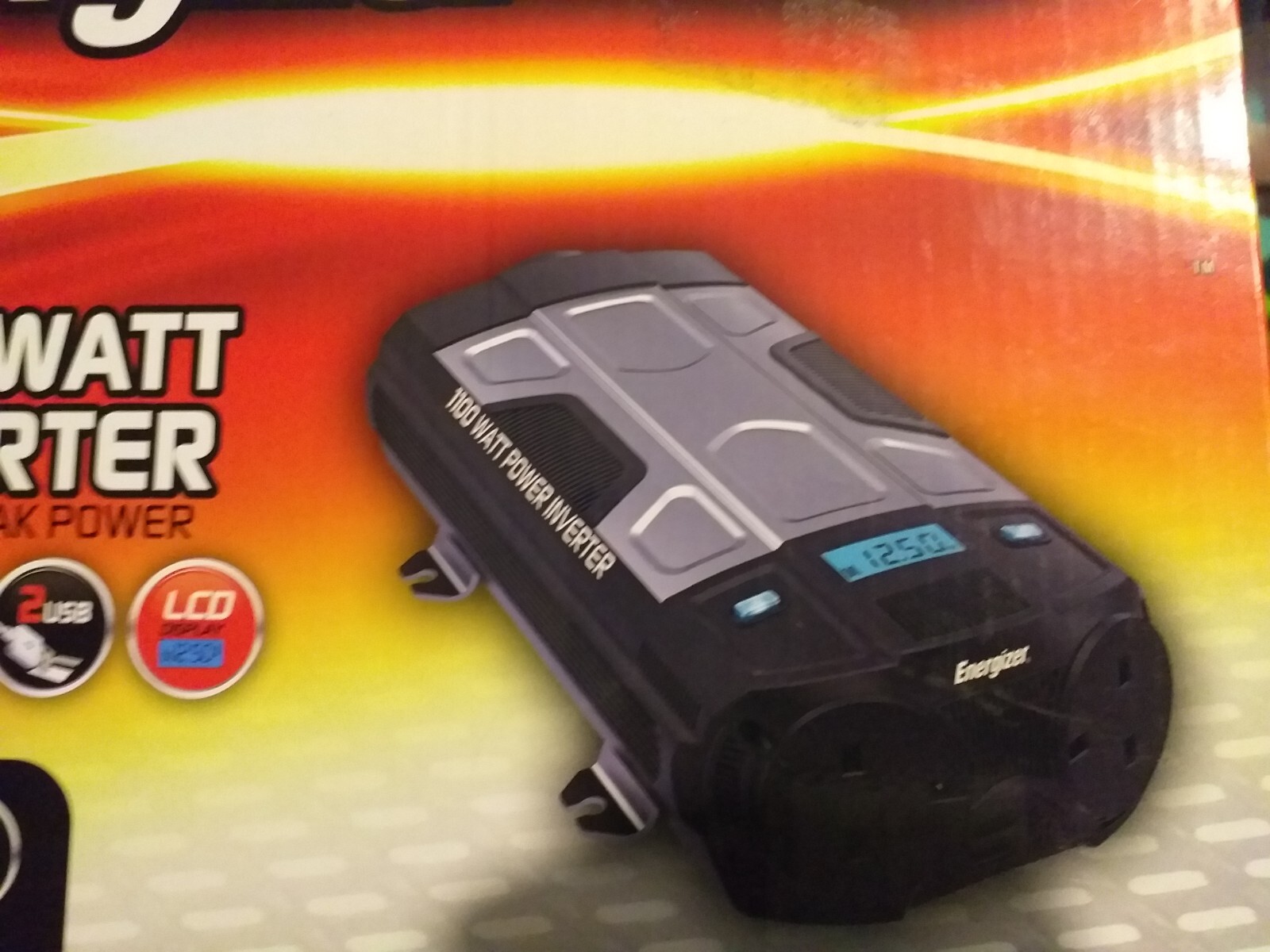 ENERGIZER 1100 WATT POWER INVERTER 2200W PEAK POWER POWER UP 4 DEVICES