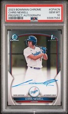 Chris Newell 2023 Bowman Chrome 1st Autograph Auto Card #CPA-CN PSA 10