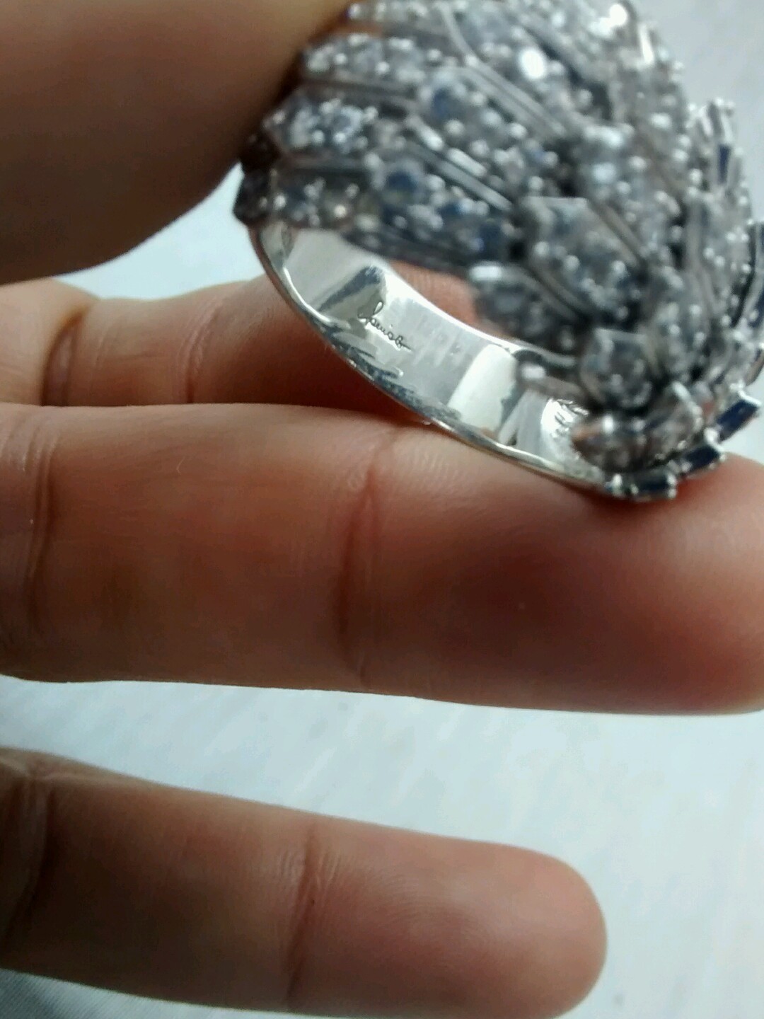 Statement pretty designer  sterling 925 ring size… - image 5