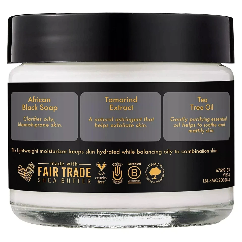 Shea Moisture 2oz African Black Soap Balancing Moisturizer Blemish-Prone Skin - Image 4 of 4