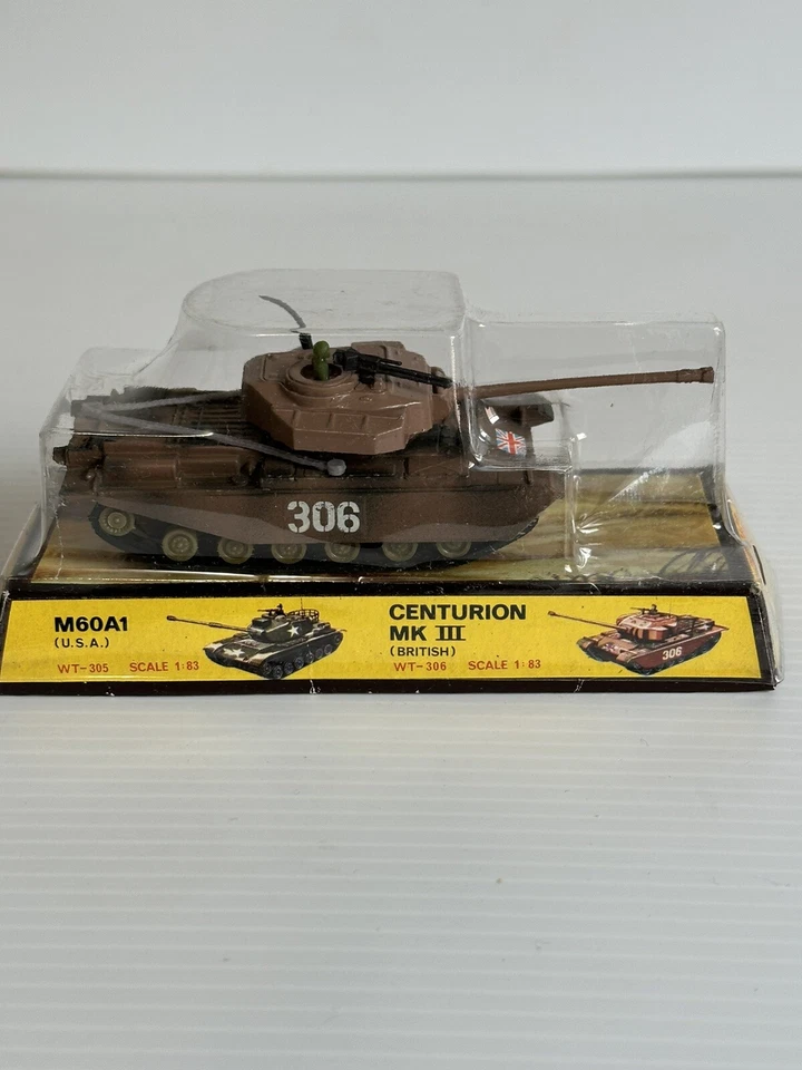 JUGUETE DE HOJALATA DIECAST EJÉRCITO TANQUE CENTURIÓN MK III (BRITÁNICO) HECHO EN HONG KONG. Foto 2 de 3