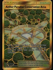 Aether Paradise Conservation Area Shiny Holo Rare Hidden Fates Shiny Vault SV87/