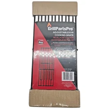 GrillPartsPro Adjustable 6" Cooking Grate Porcelain Steel BBQ Grill 14"-20"