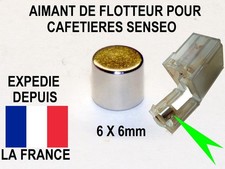 Aimant cafetière SENSEO pour flotteur réservoir de 6x6mm - Ø6mm longueur 6 mm