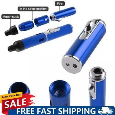 New All-in-1 Pipe Windproof Click Butane Refillable Torch Lighter Click-N-Hit