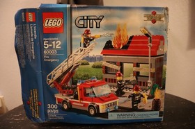 LEGO 60003 City Fire Emergency - Open Box NEW Sealed Bags - Retired 2012 Set
