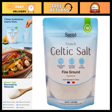 Organic Celtic Sea Salt - Fine Ground 1.1lb, Unrefined, Rich in 82 Minerals, Na