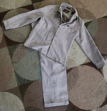 Vintage FUBU Boy Tan 2 Piece Suit Jacket Pants Size 14 Made In Vietnam 90s Rare