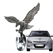 Hawk Eagle Bird Car Automotive Hood Ornament Badge Emblem Logo Chrome