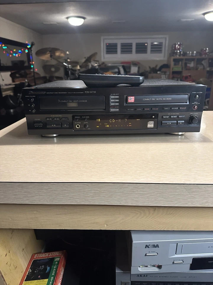 Grabadora de discos compactos/cambiador de múltiples CD Pioneer PDR-W739 con trabajo remoto Foto 3 de 4