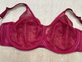 Wacoal 855186 Retro Chic full Figure Underwire Bra Size 38H Red