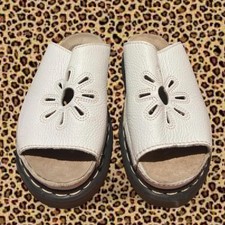 Dr martens josef white mules US 10