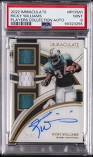 2022 PANINI IMMACULATE COLL PLAYERS COLL AUTOS RICKY WILLIAMS 8/99 PSA 9 AUTO