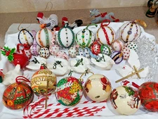 Lot of  over 50 Vintage Christmas Ornaments Mixed Lot ESTATE FIND