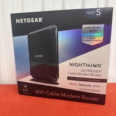 NETGEAR Nighthawk AC1900 4 Wireless-Wi-Fi 802.11ac Router   C7000 New Open