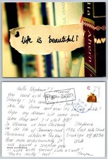 Postal inspiradora Life Is Beautiful 2013 Ucrania matasellada 2014