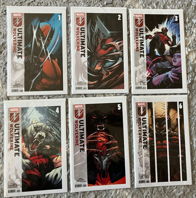Ultimate Wolverine 1 - 6 Marvel Comics 1st Printing A Covers VF+/NM- 2025