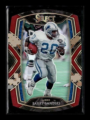 2020 Panini Select #229 Barry Sanders Tri-Color Prizm Die Cut