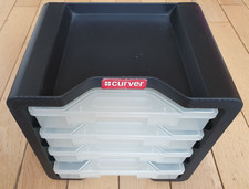Small Parts Storage Organizer, 4 Drawer w Lids, 32 Compartment by Curver