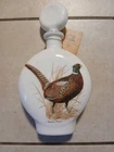VTG 1969 Edition #1 Ringnecked Pheasant Dant Whisky Milk Glass Lidded Decanter