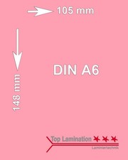 25 Blatt dunkelrosa 90 g/m&sup2; A6 (105x148mm) Tonpapier bedruckbar Premium Farbpapi