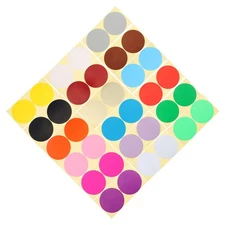 60 Sheets Large Dot Stickers Round Colored Color-coding Labels Color-coded File