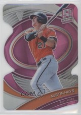2021 Panini Spectra Neon Pink Prizm Die-Cut 29/35 Austin Hays #99 0w27