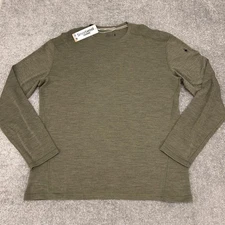 Smartwool Shirt Mens 2XL Olive Green Thermal Merino Classic Base Layer Crew NEW