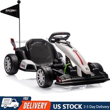 24V Electric Go Kart for Kids with Adjustable Seat,Electric Karts for Children