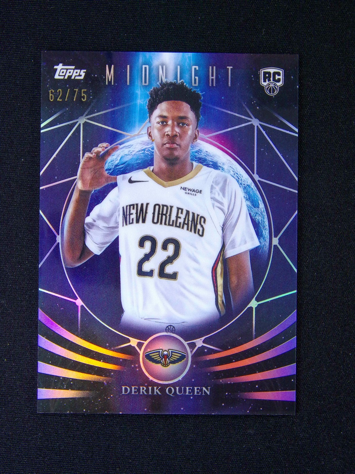2025-26 Topps Midnight Derik Queen RC Rookie Moonfall Dusk /75
