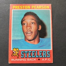 1971 Topps Football Preston Pearson Pittsburgh Steelers Rookie Card #177. rookie card picture