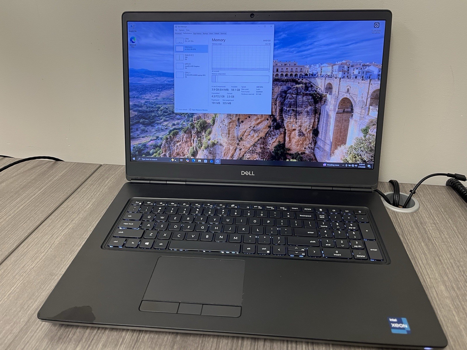 Dell Precision 7760 Xeon W-11855M  Nvidia RTX A5000 1TB SSD 64GB Ram
