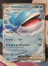 Wailord ex - 016/084 - ME05: Pitch Black NM Pokémon Card