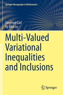 Siegfried Carl (u. a.) | Multi-Valued Variational Inequalities and Inclusions